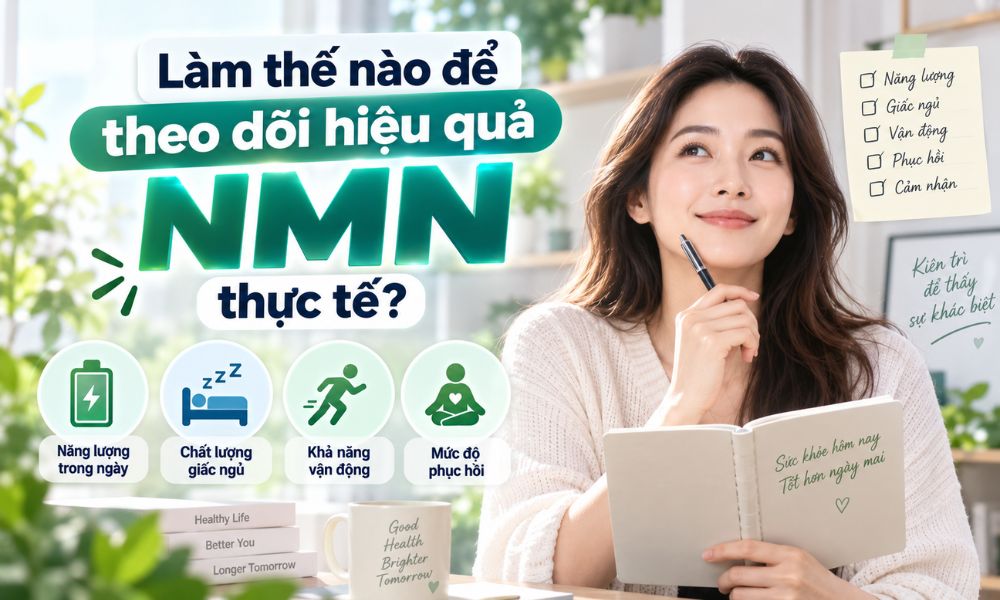 Dùng NMN bao lâu có hiệu quả, cách theo dõi năng lượng, giấc ngủ và khả năng phục hồi